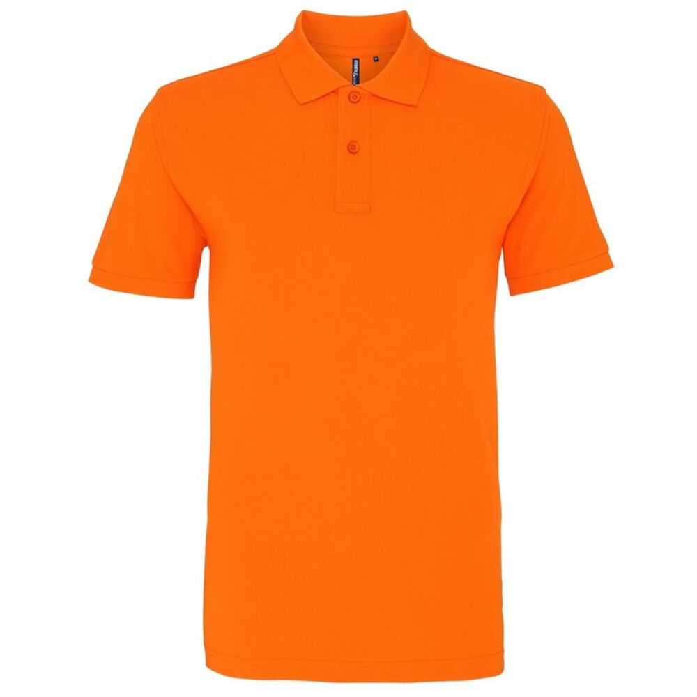 Asquith & Fox Mens Plain Polo Shirt / Orange